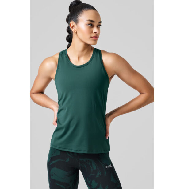 CAMISETA SIN MANGAS ESSENTIAL RACERBACK - PINO OSCURO flavisport